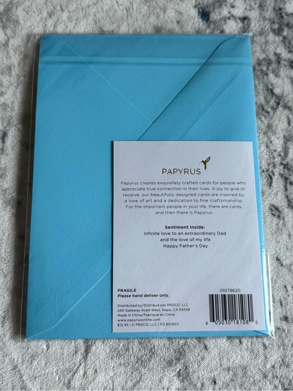 Papyrus Blue Galaxy 'HUSBAND' Father’s Day Card with Gold & SilverEmbellishments